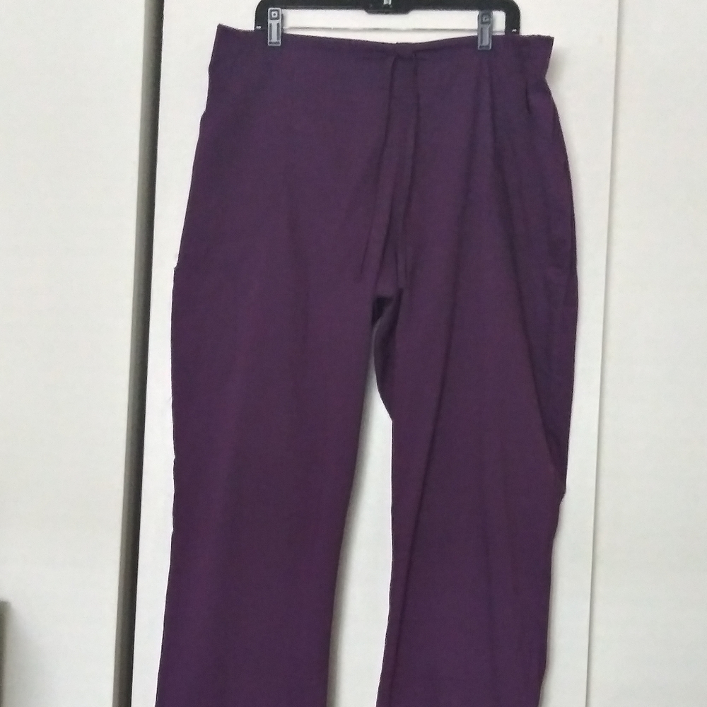 Women's Purple Scrub Pants Size XL